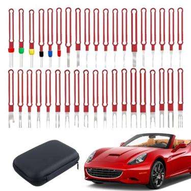 Imagem de Shakven Ferramenta de remoção de pinos elétricos, Kit de ferramentas de remoção de pinos - Kit de ferramentas de remoção de pino elétrico de 38 peças Kit ejetor de terminal - Ferramentas práticas de