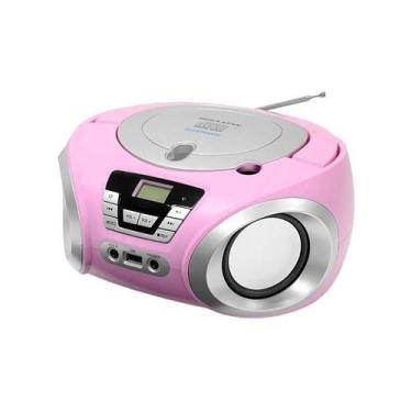 Imagem de Rádio Mega Star Mp-1842Bt Usb/Bt/Fm/Cd Bi-Volt Rosa - Megastar
