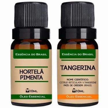 Imagem de Kit 2 Óleos Essenciais 10Ml - Menta Piperita + Tangerina - Essencia Br