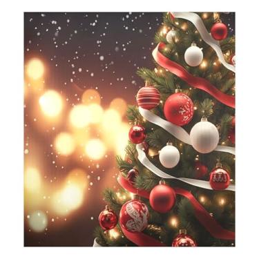 Imagem de SEHANY Capa magnética de bola de Natal, adesivos magnéticos de decoração de Natal antiarranhões para painel de geladeira e lava-louças, decoração de Natal de cozinha doméstica 58 x 66 cm