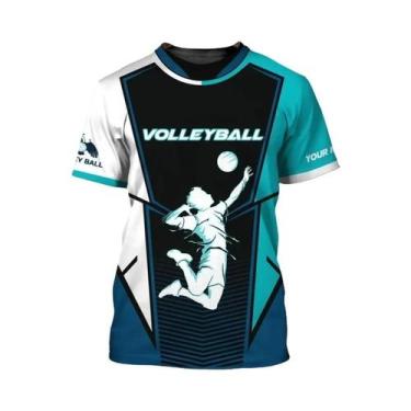 Imagem de Camiseta De Voleibol Unissex Oversized Personalizada Com Nome Presente