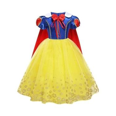 Imagem de Vestido De Princesa Branca De Neve Para Meninas Fantasia De Cosplay In