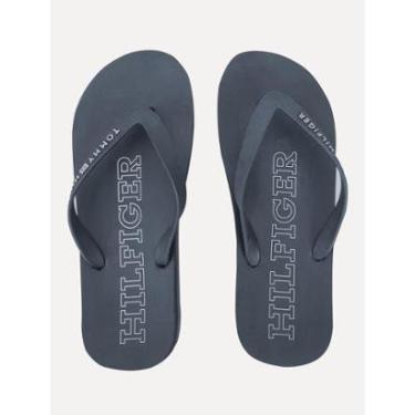 Imagem de Chinelo Tommy Hilfiger Brad 8R Rubber Beach Azul Marinho-Masculino