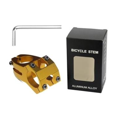 Imagem de Mesa de guidão MTB 31.8mm MTB Power, leve, em liga de alumínio, para bicicletas de estrada, BMX, DH e MTB.(Gold)
