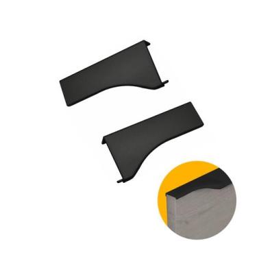 Imagem de Ponteira Puxador Facetato Preto de 18 Mm Pe183 Rometal, PE-183, Zamac,