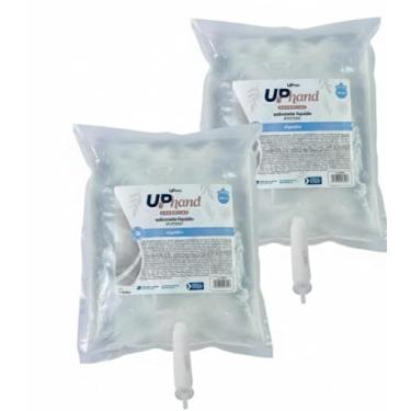 Imagem de Kit 2 Sabonetes Líquidos Glicerinados 800ml Algodão com Válvula para Dispenser