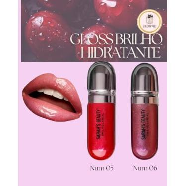 Imagem de kit 2 glossy lips 3d gloss moderno labial lips moda blogueira sarahs beauty (05 e 06)