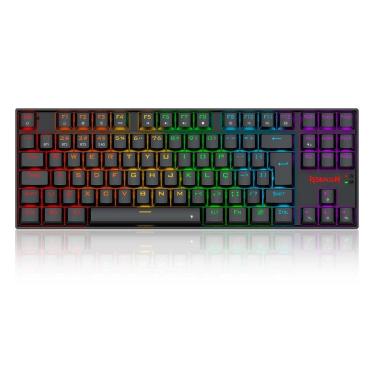 Imagem de Teclado Mecânico sem fio Redragon Kumara Elite - ABNT2 - 2.4GHz - RGB - Switch Brown - TKL - Preto-Unissex