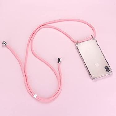 Imagem de Correia com cordão de corrente para telefone fita colar cordão para celular capa de transporte para iPhone 11 Pro XS Max XR X 12 12mini, X7, para iPhone 13 Pro Max