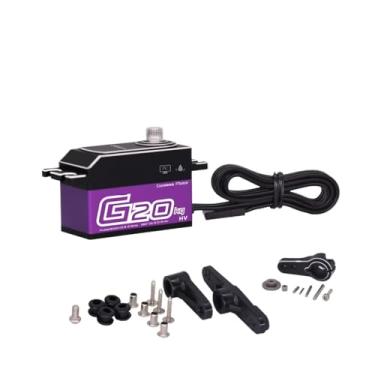 Imagem de 20KG High Torque CNC Aluminum Shell Metal Gear Hollow Shaft Waterproof 1:10 Short Body