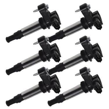 Imagem de Compatível com Buick Allure Lacrosse 2005 2006 2007 2008 e Enclave 2009-6 bobinas de ignição para motor - Códigos de barras: 717539110 12566569