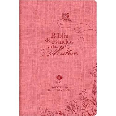 Imagem de Livro - Biblia de estudos da Mulher Rosa