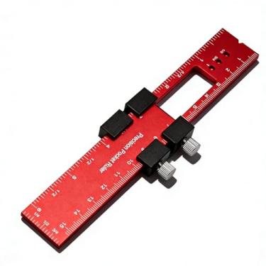 Imagem de Régua de linha de marcação de marcação, liga de alumínio deslizante, medidor de marcação de precisão para carpintaria, DIY, reforma da casa (160 mm)