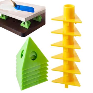 Imagem de Pirâmides de Suporte para Pintores,Conjunto De 6 Peças De Tripé Para Tela - Mini Tripés Cónicos Para Suporte E Despejo De Tela | Para Acabamento De De Portas De Armário, Secagem Por Spray De Tinta