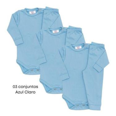 Imagem de Kit 3 Conjunto Bebê Infantil Térmico Segunda Pele Body Calça - Pettena