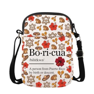 Imagem de JXGZSO Bolsa de cosméticos com definição Boricua Latina Porto Rico Presente para amantes de flores Porto Rico Mercadoria portoricana, Pulseira Boricua