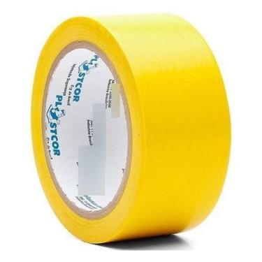 Imagem de Fita P/ Demarcação De Solo Amarela 48mm X 30mts - Adelbras