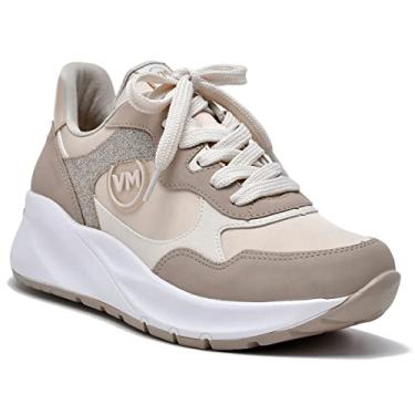 Imagem de Tênis Via Marte Chunky Sneaker Recortes Feminino - Bege - 39
