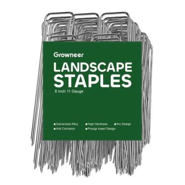 Imagem de Grapas para Paisajismo GROWNEER 20 cm Paquete de 50 de Acero Galvaniza