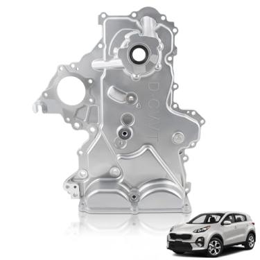 Imagem de AUTOKAY Capa de bomba de óleo de corrente de distribuição para Hyundai Accent Sonata Veloster Elantra para Kia Forte Optima 1.6L 12-23 21350-2B701 213502B702