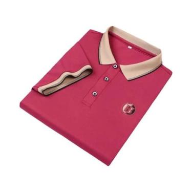 Imagem de Camisa polo masculina de manga curta com camisa polo bordada - NONE, V