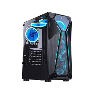 Imagem de Gabinete Gamer Rise Mode X4 Glass, Barra de LED ARGB, Fumê, Sem FANs, - RM-X4-04-FB-Unissex