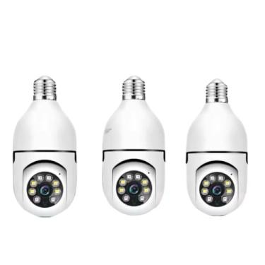 Imagem de Câmera De Segurança A Prova Dágua Sem Fio Gira Com Full Visão Notturna(Kit 3 câmera360)
