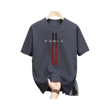 Imagem de Camiseta Masculina De Poliéster Respirável Com Gola Redonda E Estampa 