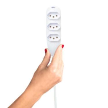 Imagem de Extensão Elétrica Com 3 Tomadas Ext 2010 Intelbras 10M Preta