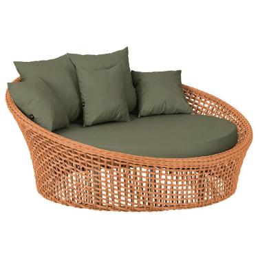 Imagem de Chaise Hungria Pintura Fendi Corda Náutica E13 Trama Terra Cota