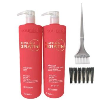 Imagem de Realinhamento Termico a base de Queratina Brazilian Keratin - Souple L