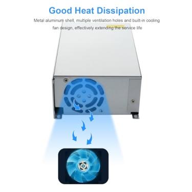 Imagem de Tomvorks Fonte de Alimentação de Comutação LED Saída Estável 12V 100A 1200W Transformador Tensão para Luz Tira LED Segurança Câmera CCTV 3D Printe