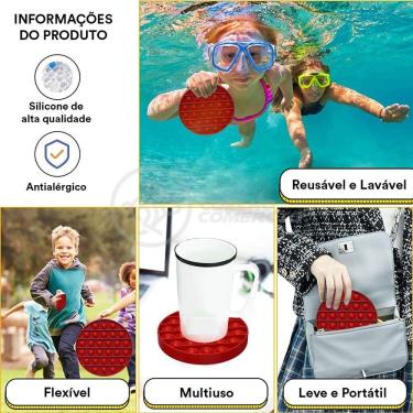 Imagem de Pop It Circular Anti Sensor Vermelho