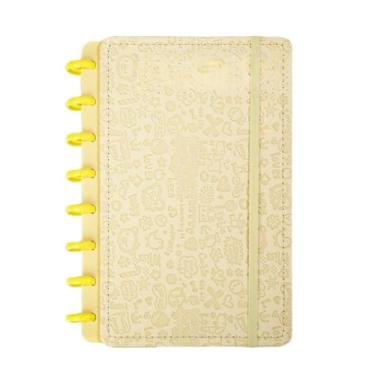 Imagem de Caderno Inteligente A5 B5 Capa Dura 80 Folhas Pautadas Personalizado Caderneta Caderno de Anotações Cadernos Caderno Anotações Alternativa Fichario A5 Planner Diário (amarelo/Urso em relevo,A5)