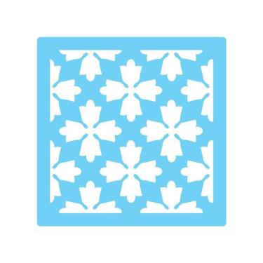 Imagem de Stencil De Parede Tamako Ladrilhos - 55 X 55Cm - Ref 422