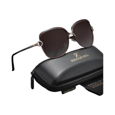 Imagem de Óculos De Sol Polarizados UV400 Femininos KINGSEVEN Com Armação Grande