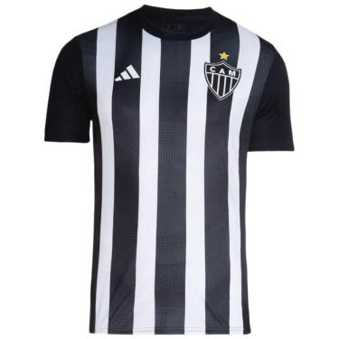 Imagem de Camisa Feminina Atlético Mineiro Fan Shirt Listrada Adidas-Feminino