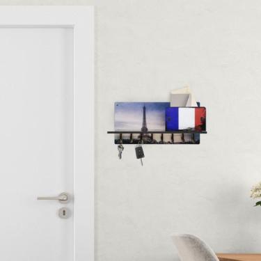 Imagem de França Porta Chaves Parede Pendurador Decorativo mdf - JABB