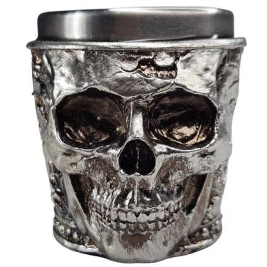 Imagem de Copo Shot Decorativo Crânio Medieval Colecionável Em Resina 50ml - Ten