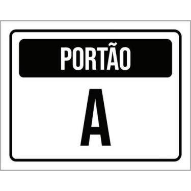 Imagem de Kit 10 Placas Portão A 27X35 - Sinalizo