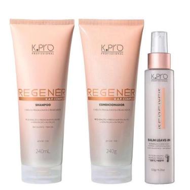 Imagem de Kit K.Pro Regenér - Shampoo 240ml + Condicionador 240ml + Balm 120ml