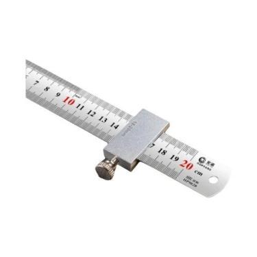 Imagem de Régua De Aço Para Carpinteiro De Metal Reforçado Com Escala Clara E Pr