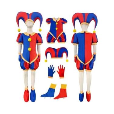 Imagem de Fantasia De Cosplay Digital Circus Pomni Para Adultos E Crianças, Maca