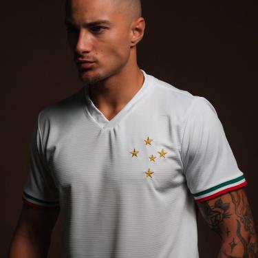 Imagem de Camisa Cruzeiro Retro Palestra Branca Masculina-Masculino