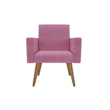 Imagem de Poltrona Decorativa para Recepção Sala e Escritório Nina - Móveis Mafe