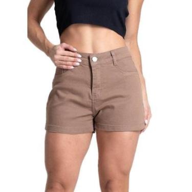 Imagem de Shorts Sarja Sawary - 282025 - marrom 40-Feminino