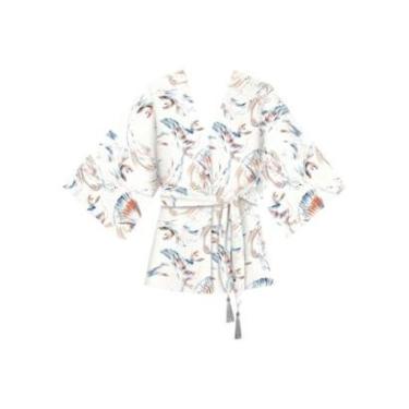 Imagem de Kaftan Estampado Com Mangas 3/4-Feminino