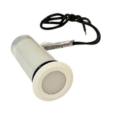 Imagem de Mini Balizador Solo Ip66 Blindado Escada Deck Piso 2700k Branco/Branco