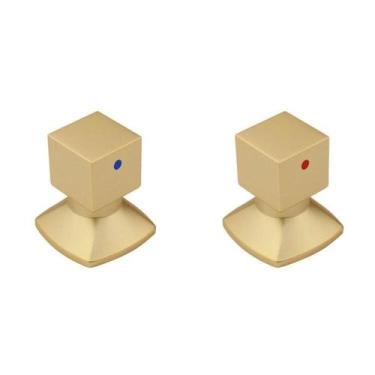 Imagem de Kit com 2 Acabamentos para Registro C46 Água Quente/fria Ducon Metais 