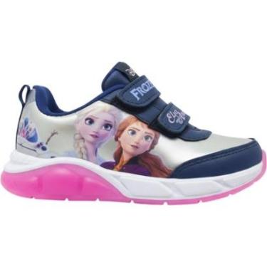 Imagem de Tenis Infantil Menina Casual Dia a Dia Passeio Escola Luz Disney Dfr06dy-Feminino